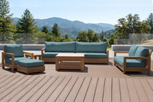 6 pc Chatsworth Teak Deluxe Sofa Deep Seating Set with 36" Coffee Table. Sunbrella Cushion