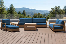 6 pc Chatsworth Teak Deluxe Sofa Deep Seating Set with 36" Coffee Table. Sunbrella Cushion