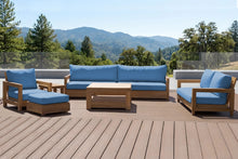 6 pc Chatsworth Teak Deluxe Sofa Deep Seating Set with 36" Coffee Table. Sunbrella Cushion