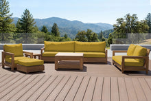6 pc Chatsworth Teak Deluxe Sofa Deep Seating Set with 36" Coffee Table. Sunbrella Cushion