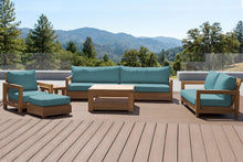 6 pc Chatsworth Teak Deluxe Sofa Deep Seating Set with 36" Coffee Table. Sunbrella Cushion