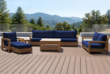 6 pc Chatsworth Teak Deluxe Sofa Deep Seating Set with 36" Coffee Table. Sunbrella Cushion