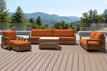 6 pc Chatsworth Teak Deluxe Sofa Deep Seating Set with 36" Coffee Table. Sunbrella Cushion