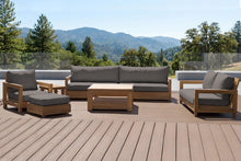 6 pc Chatsworth Teak Deluxe Sofa Deep Seating Set with 36" Coffee Table. Sunbrella Cushion