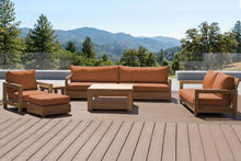 6 pc Chatsworth Teak Deluxe Sofa Deep Seating Set with 36" Coffee Table. Sunbrella Cushion