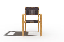 Curated Maison Clairene 5-Piece Square Teak Outdoor Dining Set with Stacking Armchairs