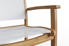 Curated Maison Perrin 5-Piece Square Teak Table Outdoor Dining Set w/ Stacking Armchairs