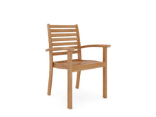 Curated Maison Ambre 5-Piece Round Teak Outdoor Dining Set with Lazy Susan