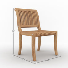 Curated Maison Clement 5-Piece Round Teak Outdoor Dining Set