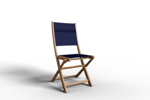 Curated Maison Lucas 3-Piece Round Teak Outdoor Bistro Set with Folding Table