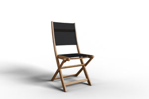 Curated Maison Lucas 3-Piece Round Teak Outdoor Bistro Set with Folding Table