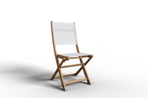 Curated Maison Lucas 3-Piece Round Teak Outdoor Bistro Set with Folding Table