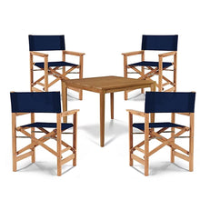 Curated Maison Cateline 5-Piece Square Teak Outdoor Dining Set