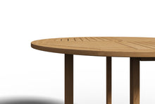 Curated Maison Clement 5-Piece Round Teak Outdoor Dining Set