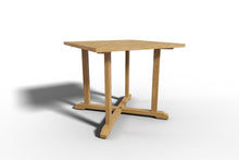 Curated Maison Clairene 5-Piece Square Teak Outdoor Dining Set with Stacking Armchairs