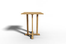 Curated Maison Michele 3-Piece Square Bar Height Teak Outdoor Dining Set
