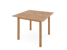 Curated Maison Mathieu 5-Piece Square Teak Outdoor Dining Set with Stacking Armchairs