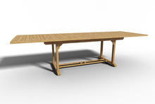 Curated Maison Florence 9-Piece Rectangular Teak Outdoor Dining Set with Extendable Table
