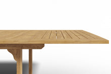 Curated Maison Florence 9-Piece Rectangular Teak Outdoor Dining Set with Extendable Table