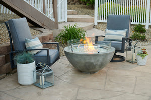 Outdoor Greatroom CV-30 Cove 42" Round Concrete Gas Fire Pit Bowl