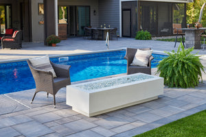 Outdoor Greatroom CV-72 Cove 72" Concrete Linear Gas Fire Pit Table