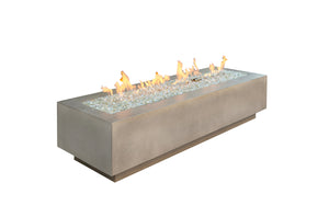 Cove 72" Rectangular Concrete Outdoor Fire Table