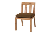 Set of 2 Chatsworth Teak Outdoor Dining Armless Chair. Sunbrella Cushion.