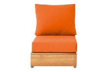 Chatsworth Teak Outdoor Armless Chair. Sunbrella Cushion