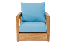 Chatsworth Teak Outdoor Club Chair. Sunbrella Cushion