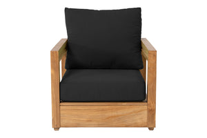 6 pc Chatsworth Teak Deep Seating Deluxe Sofa with 36" Coffee Table. Sunbrella Cushion