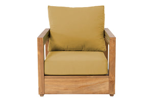 5 pc Chatsworth Teak Club Chair Chat Group. Sunbrella Cushion.