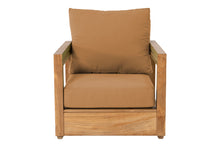 Chatsworth Teak Outdoor Club Chair. Sunbrella Cushion