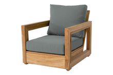 Chatsworth Teak Outdoor Club Chair. Sunbrella Cushion