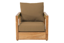 Chatsworth Teak Outdoor Club Chair. Sunbrella Cushion