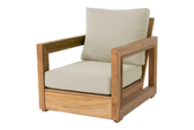 Chatsworth Teak Outdoor Club Chair. Sunbrella Cushion