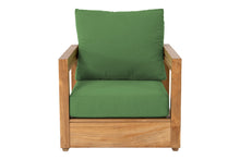 Chatsworth Teak Outdoor Club Chair. Sunbrella Cushion