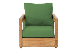 7 pc Chatsworth Loveseat Teak Deep Seating with Coffee Table. Sunbrella Cushion