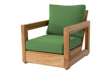 Chatsworth Teak Outdoor Club Chair. Sunbrella Cushion