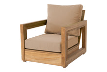 Chatsworth Teak Outdoor Club Chair. Sunbrella Cushion