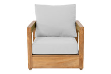 Chatsworth Teak Outdoor Club Chair. Sunbrella Cushion