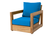 Chatsworth Teak Outdoor Club Chair. Sunbrella Cushion