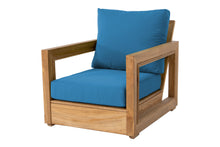 Chatsworth Teak Outdoor Club Chair. Sunbrella Cushion