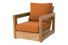 Chatsworth Teak Outdoor Club Chair. Sunbrella Cushion