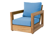 Chatsworth Teak Outdoor Club Chair. Sunbrella Cushion