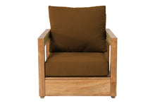 Chatsworth Teak Outdoor Club Chair. Sunbrella Cushion