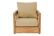 7 pc Chatsworth Loveseat Teak Deep Seating with Coffee Table. Sunbrella Cushion