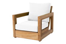 Chatsworth Teak Outdoor Club Chair. Sunbrella Cushion