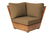 Chatsworth Teak Outdoor Corner Chair. Sunbrella Cushion