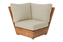 Chatsworth Teak Outdoor Corner Chair. Sunbrella Cushion