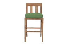 Set of 2 Chatsworth Outdoor Teak Armless Counter Stool. Sunbrella Cushion.